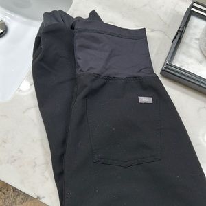 Figs black maternity scrubs